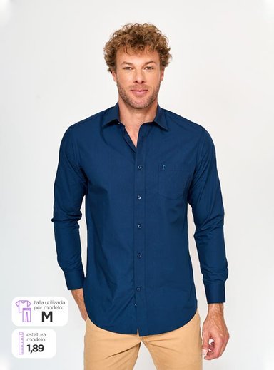 CAMISA HOMBRE KENNETH STEVENS SÓLIDA