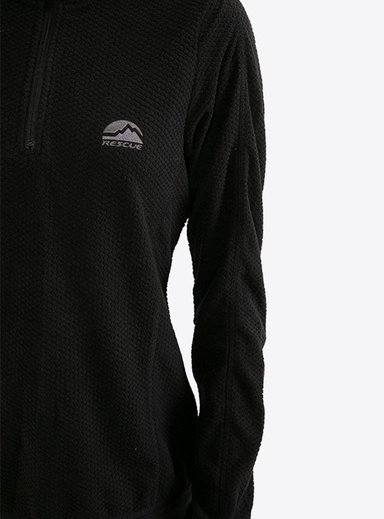 POLERA DEPORTIVA MUJER RESCUE WARM RSC TTEMP NEGRO - 4