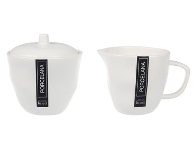 VAJILLA MAISON LINETT AZUCARERO & CREMERO PORCELANA 2 PIEZAS - 2