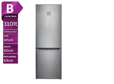 REFRIGERADORA ELECTROLUX BOTTOM FREEZER FROST ERT32G2KSQS EUROFRÍO 310 L