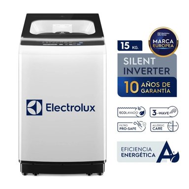 LAVADORA INVERTER ELECTROLUX 15KG BLANCO EWIP15F2XSWW