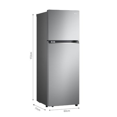 REFRIGERADORA LG TOP FREEZER NO FROST GT33BPP APZGLPR 335 L DOOR COOLING PLATEADA - 2