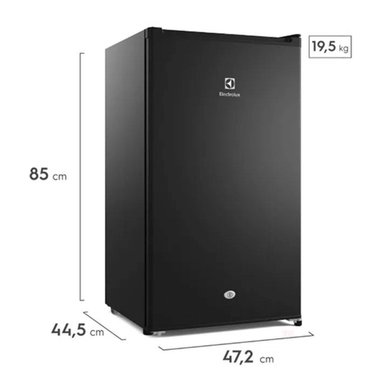 FRIGOBAR ELECTROLUX 90 L ERD090G2HWB BLACK FROST ONE DOOR - 5