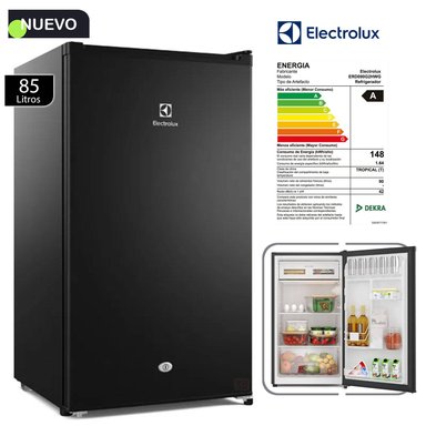 FRIGOBAR ELECTROLUX 90 L ERD090G2HWB BLACK FROST ONE DOOR - 1