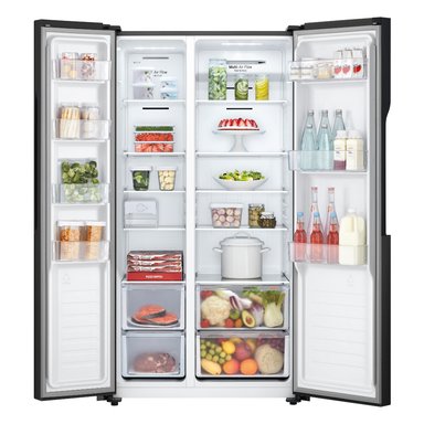 REFRIGERADORA LG 509L GS51MPD SIDE BY SIDE MULTIPLE FLUJO DE AIRE NEGRO - 10