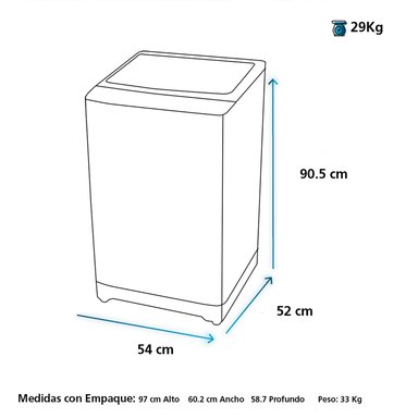 LAVADORA MABE 10 KG CARGA SUPERIOR AQUA SAVER GREEN LMAP1015WGBB0 - 10
