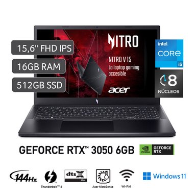 LAPTOP ACER ANV15-51-526M INTEL CORE I5 13420H 16GB RAM 512GB SSD RTX 3050 15.6" - 1
