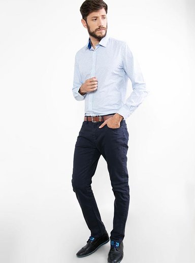 PANTALÓN CASUAL RECTO HOMBRE CACHAREL DRILL 5P - 1