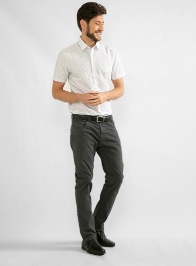 PANTALÓN CASUAL RECTO HOMBRE CACHAREL DRILL 5P - 1