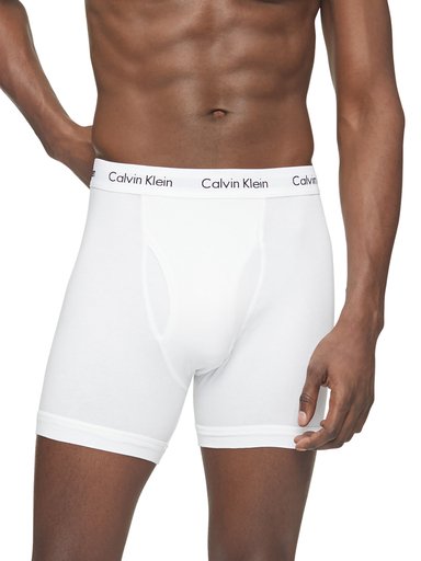 PACK 3 PACK CALZONCILLO ALGODÓN HOMBRE CALVIN KLEIN BLANCO NB2616-110 - 2