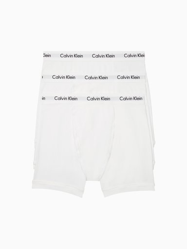 PACK 3 PACK CALZONCILLO ALGODÓN HOMBRE CALVIN KLEIN BLANCO NB2616-110