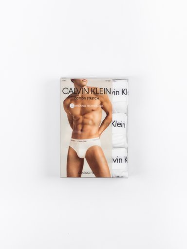 PACK CALZONCILLO ALGODÓN HOMBRE CALVIN KLEIN BLANCO NB2613-110 - 2