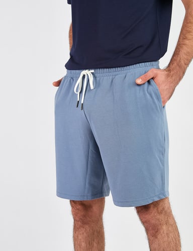 PIJAMA SHORT HOMBRE IN BLOOM CELESTE - 1