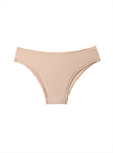 CALZÓN ALGODÓN MUJER INDEX NUDE BIKINI SOLID