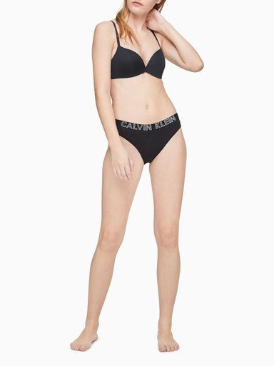 CALZÓN ALGODÓN MUJER CALVIN KLEIN NEGRO BIKINI QD3637001 - 2