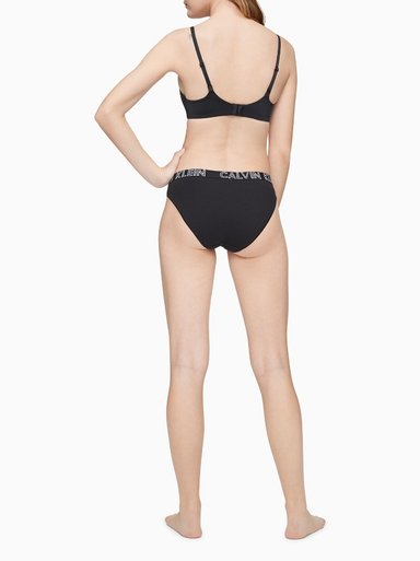 CALZÓN ALGODÓN MUJER CALVIN KLEIN NEGRO BIKINI QD3637001 - 3