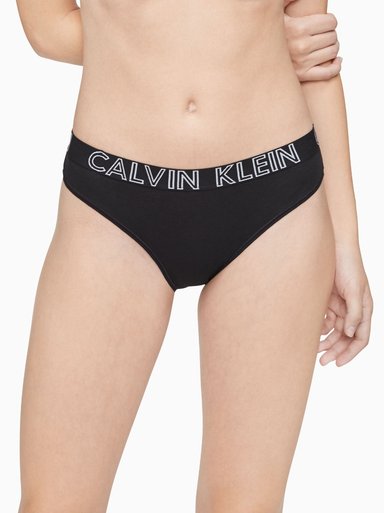 CALZÓN ALGODÓN MUJER CALVIN KLEIN NEGRO BIKINI QD3637001 - 1
