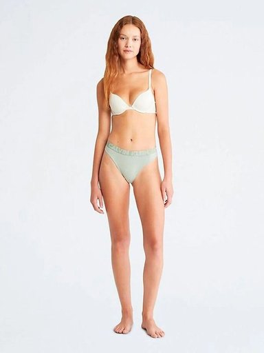 CALZÓN MUJER CALVIN KLEIN VERDE OSCURO THONG - 4