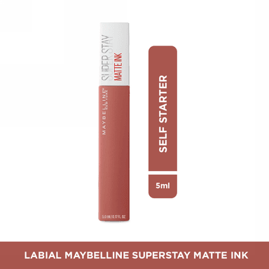 LABIAL MAYBELLINE LIQUIDO NY SUPERSTAY MATTE INK ACABADO MATTE SELF-STARTER - 1