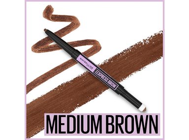DELINEADOR DE CEJAS MAYBELLINE EXPRESS BROW DUO 2 EN 1 TONO MEDIUM BROWN - 3