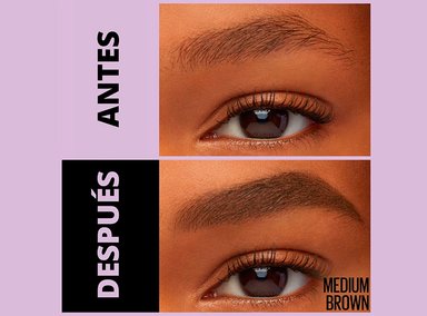 DELINEADOR DE CEJAS MAYBELLINE EXPRESS BROW DUO 2 EN 1 TONO MEDIUM BROWN - 4