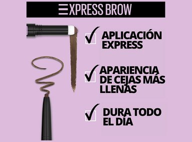 DELINEADOR DE CEJAS MAYBELLINE EXPRESS BROW DUO 2 EN 1 TONO MEDIUM BROWN - 6