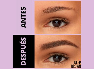 DELINEADOR DE CEJAS MAYBELLINE EXPRESS BROW DUO 2 EN 1 TONO DEEP BROWN - 4