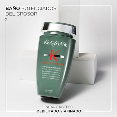 SHAMPOO POTENCIADOR DEL GROSOR PARA CABELLOS DEBILITADOS CON TENDENCIA A AFINARSEGENESIS HOMME BAIN MASSE 250ML - 2