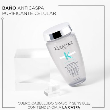 SHAMPOO  PARA CUERO CABELLUDO GRASO SENSIBLE PROPENSO A LA CASPA PURETE ANTI-PELLICULAIRE SYMBIOSE 250ML - 2