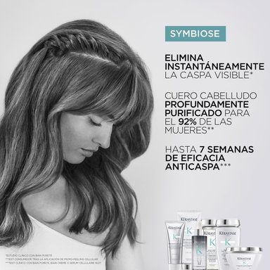 SHAMPOO  PARA CUERO CABELLUDO GRASO SENSIBLE PROPENSO A LA CASPA PURETE ANTI-PELLICULAIRE SYMBIOSE 250ML - 5