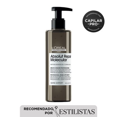 TRATAMIENTO MOLECULAR LOREAL PROFESSIONNEL ABSOLUT REPAIR MOLECULAR PARA CABELLO MUY DAÑADO 250 ML - 1