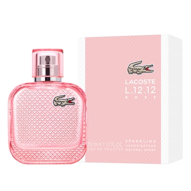 PERFUME LACOSTE L.12.12 ROSE SPARKLING MUJER EDT 50 ML - 1