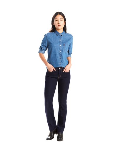 JEAN MUJER LEVI'S AZUL OSCURO 314 SHAPING STRAIGHT