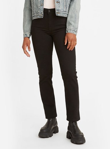 JEANS MUJER LEVI'S NEGRO 724 HIGH RISE STRAIGHT