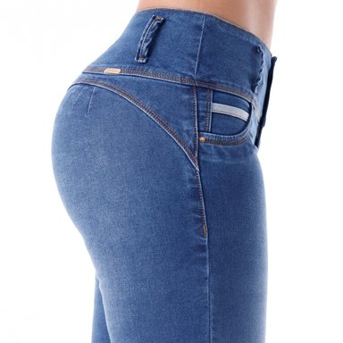 JEANS SKINNY MUJER KANSAS CELESTE 011626B - 4