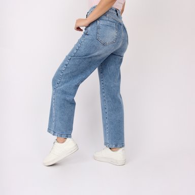 JEAN SUELTO MUJER KAYRA POBLET PERFECT FIT STRAIGHT COMFY CROPPED - 2