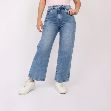 JEAN SUELTO MUJER KAYRA POBLET PERFECT FIT STRAIGHT COMFY CROPPED - 1