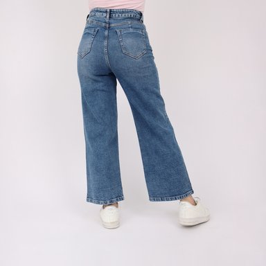 JEAN SUELTO MUJER KAYRA POBLET PERFECT FIT STRAIGHT COMFY CROPPED - 3