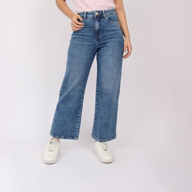 JEAN SUELTO MUJER KAYRA POBLET PERFECT FIT STRAIGHT COMFY CROPPED - 1