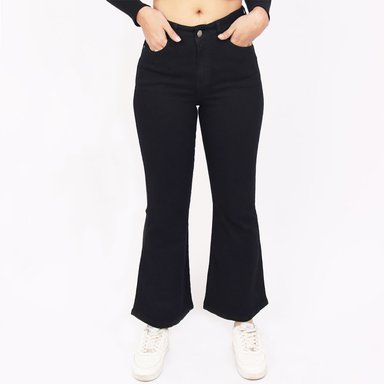 JEANS PUSH UP FLARE MUJER KAYRA POBLET PERFECT FIT NEGRO