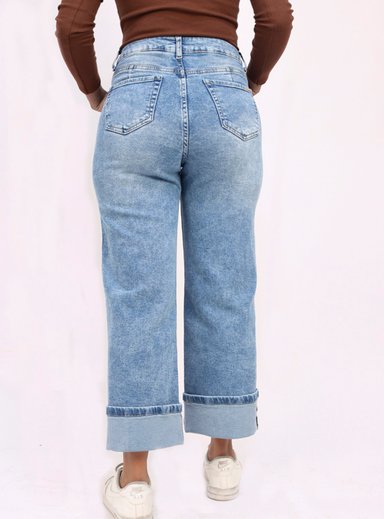 JEAN STRAIGHT MUJER KAYRA POBLET PERFECT FIT ALGODÓN - 2