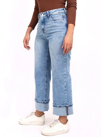 JEAN STRAIGHT MUJER KAYRA POBLET PERFECT FIT ALGODÓN - 3