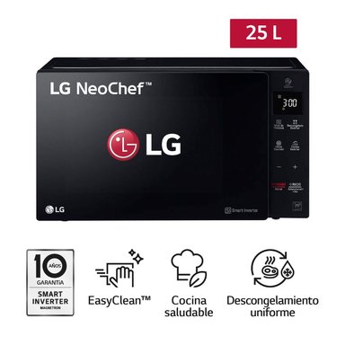 MICROONDAS LG 25L MS2536GIS EASYCLEAN NEGRO