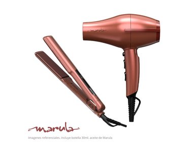 COMBO GAMA PLANCHA CABELLO + SECADORA CABELLO PACK MARULA