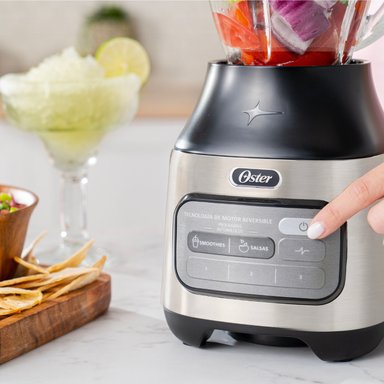 LICUADORA OSTER TECNOLOGÍA MOTOR REVERSIBLE VASO VIDRIO NIQUELADA BLSTPEG-NRT - 7