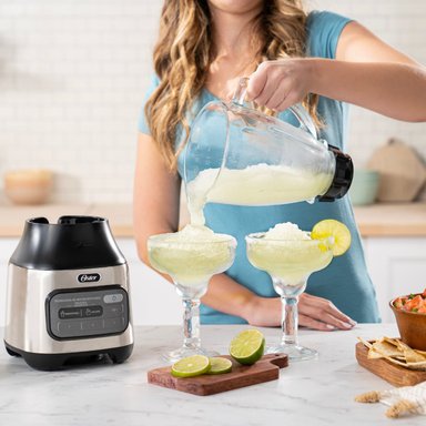 LICUADORA OSTER TECNOLOGÍA MOTOR REVERSIBLE VASO VIDRIO NIQUELADA BLSTPEG-NRT - 8