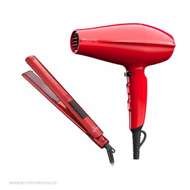 COMBO GAMA + PLANCHA DE CABELLO + SECADORA DE CABELLO