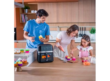 FREIDORA DE AIRE OSTER 6 L DIGITAL RECUBRIMIENTO DIAMONDFORCE VENTANA Y LUZ INTERNA 10 PROGRAMAS CKSTAF60WDDF - 7