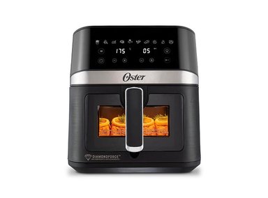 FREIDORA OSTER 6 L DIGITAL AIRE CON RECUBRIMIENTO DIAMONDFORCE CON VENTANA Y LUZ INTERNA 10 PROGRAMAS CKSTAF60WDDF