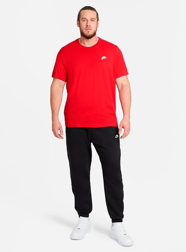 POLO DEPORTIVO HOMBRE NIKE AR4997-657 CLUB TEE ALGODÓN ROJO